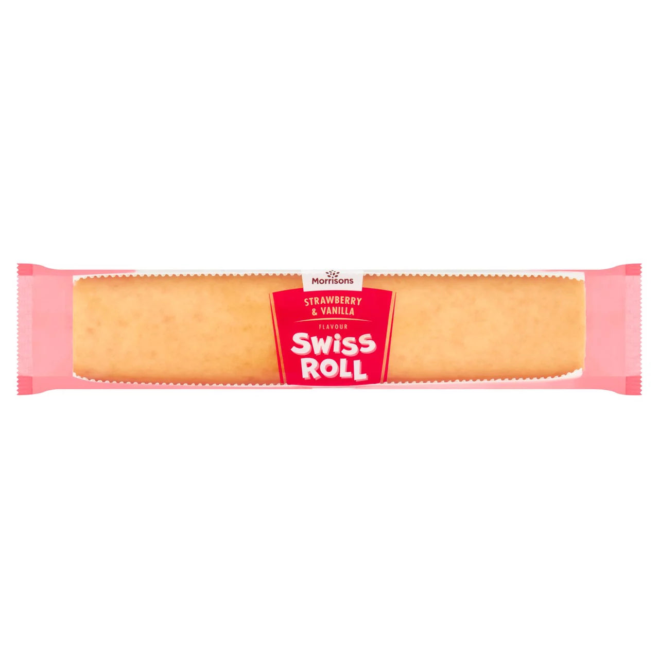 Morrisons Strawberry & Vanilla Jumbo Swiss Roll 360g