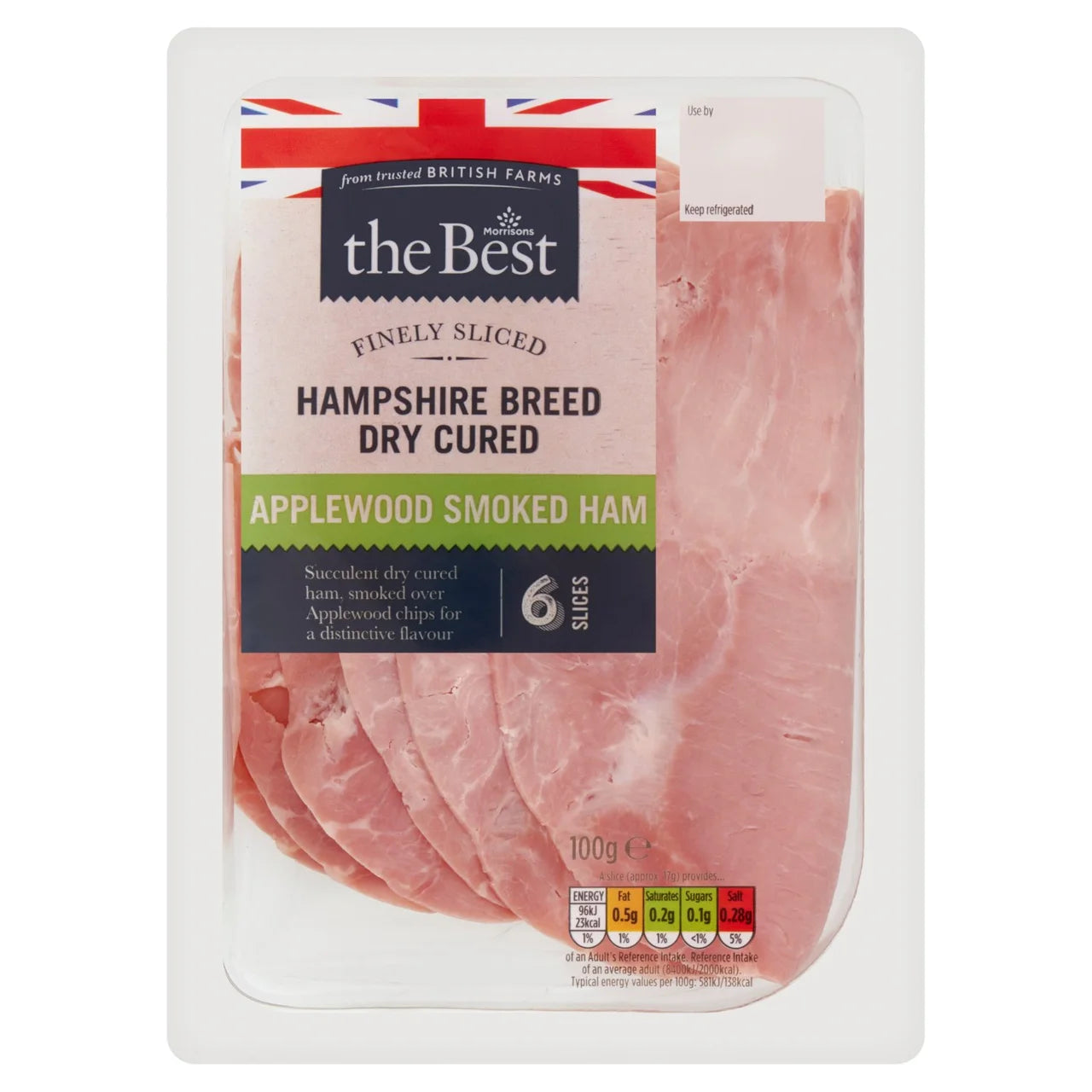 Morrisons The Best Finely Sliced Applewood Smoked Ham