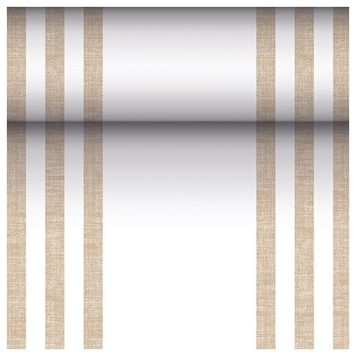 Royal Collection Table Runner Lines Sand 24mx40cm Roll