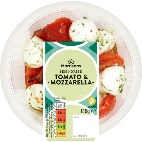Morrisons Semi Dried Tomato Mozzarella 140g