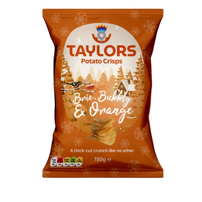 XHP Taylors Crisps, Brie, Bubbly & Orange