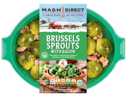 Mash Direct Brussel Sprouts with Bacon 280g
