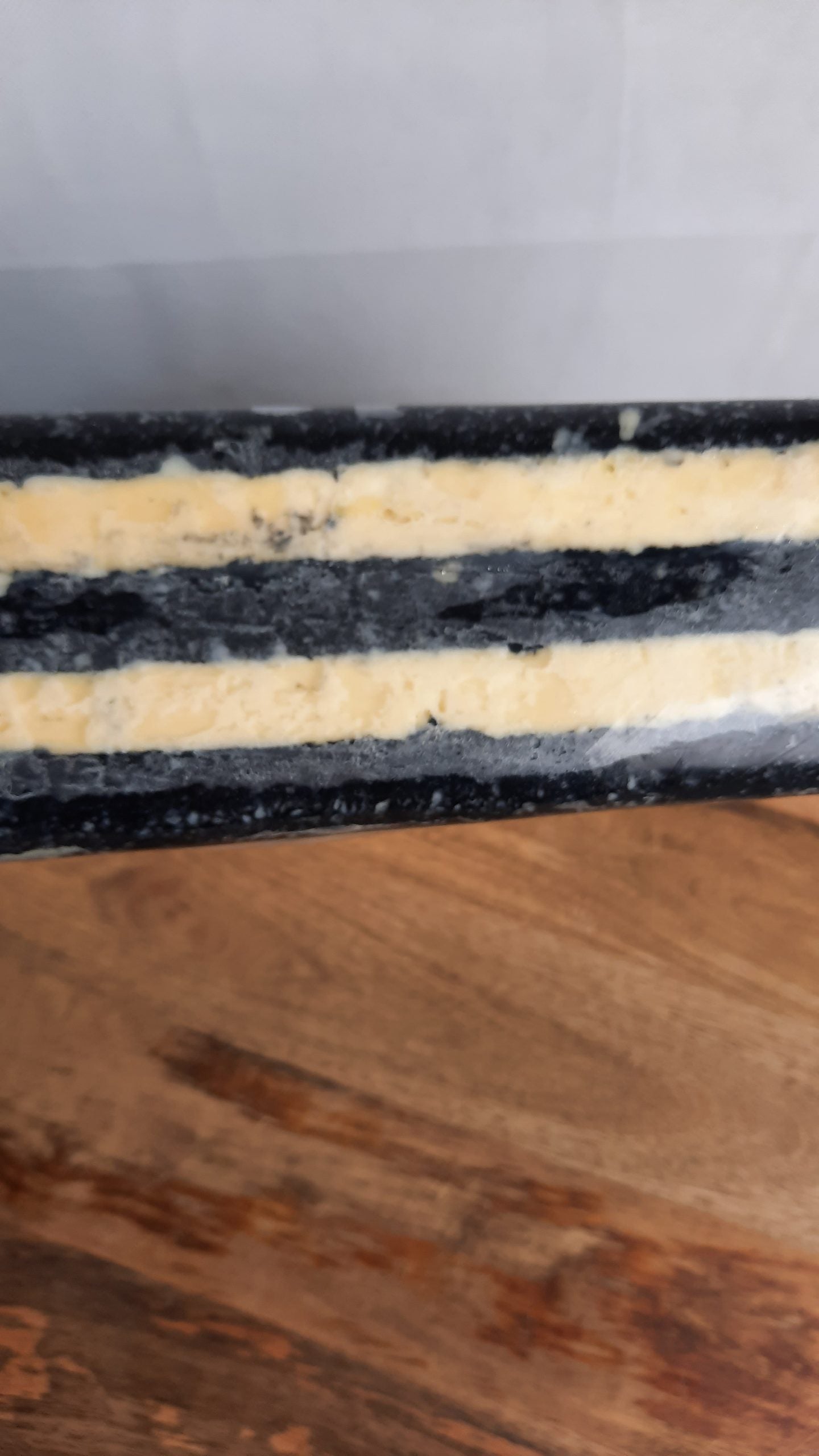 MLFC Wensleydale Black&White Stripey Approx 150g