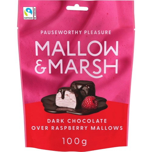 +Mallow & Marsh Raspberry Chocolate Marshmallow 100g