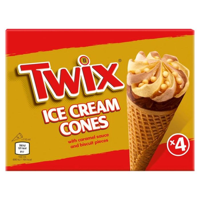 Twix 4 Ice Cream Cones
