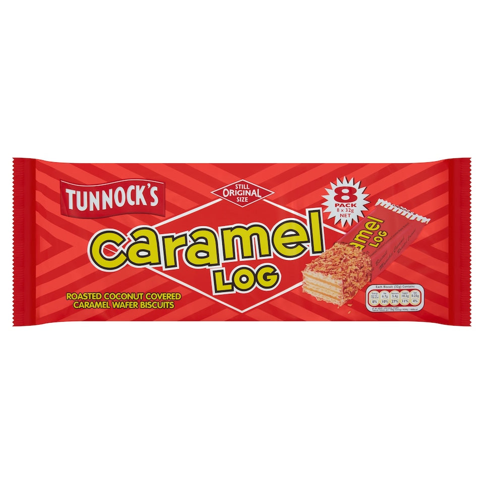 Tunnocks Caramel Logs 8pk