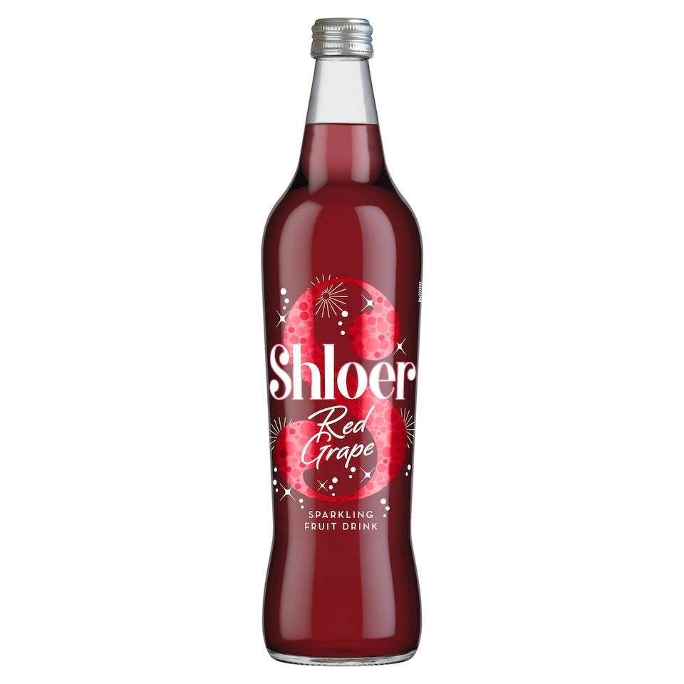 Shloer Red Grape Sparkling Fruit Drink 750ml