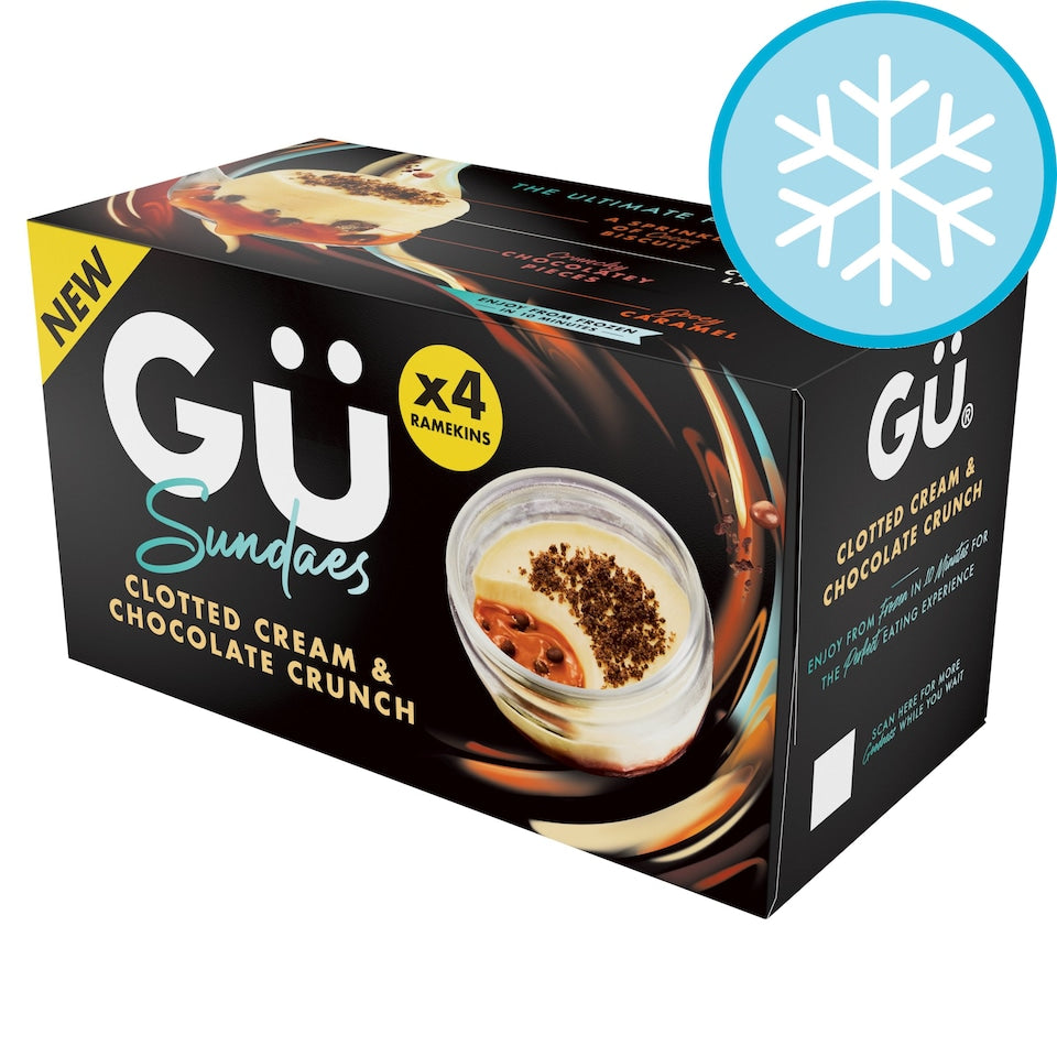 Gu Clotted Cream & Chocolate Crunch Sundae 4 x 73g