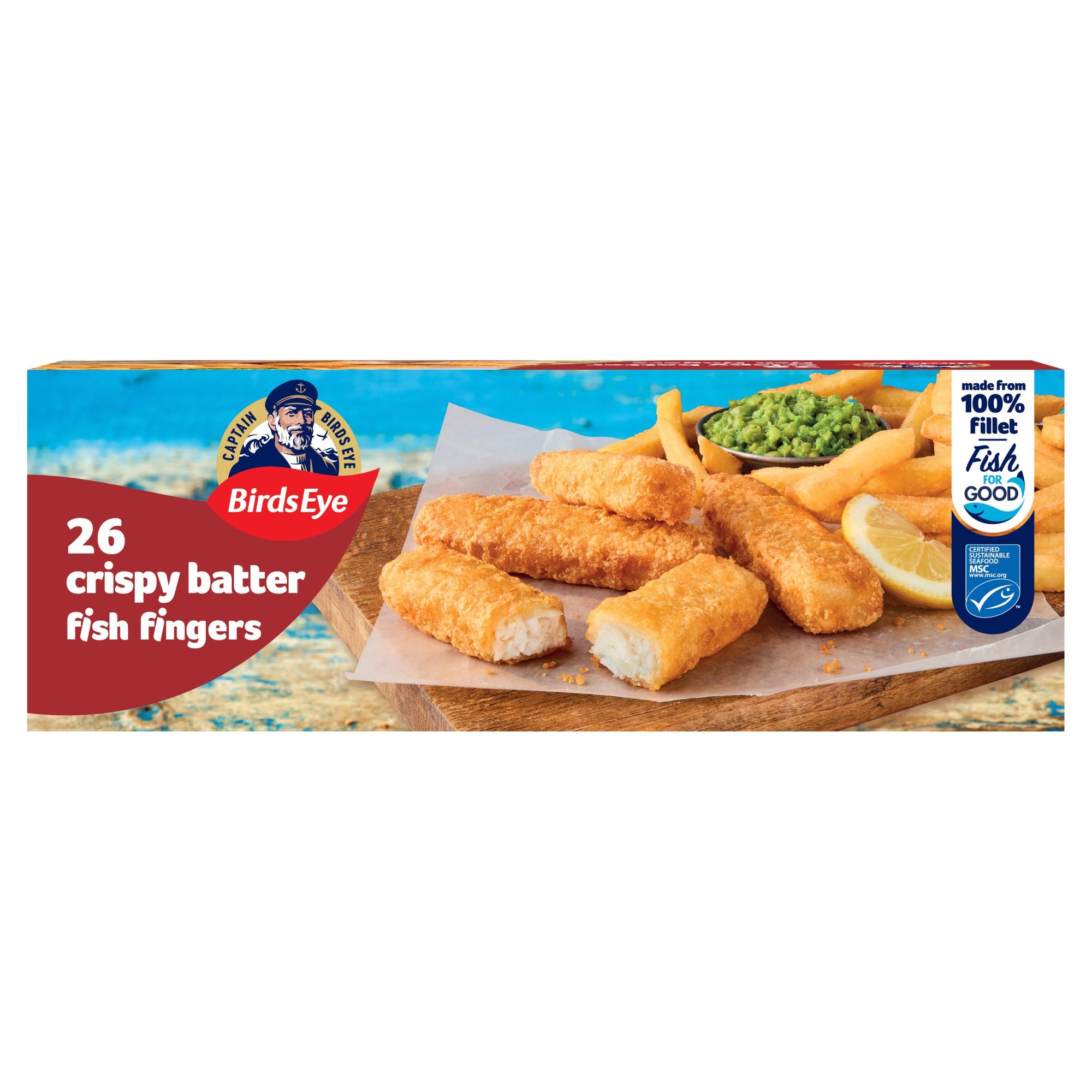 Birds Eye 26 Crispy Fish Fingers 728g