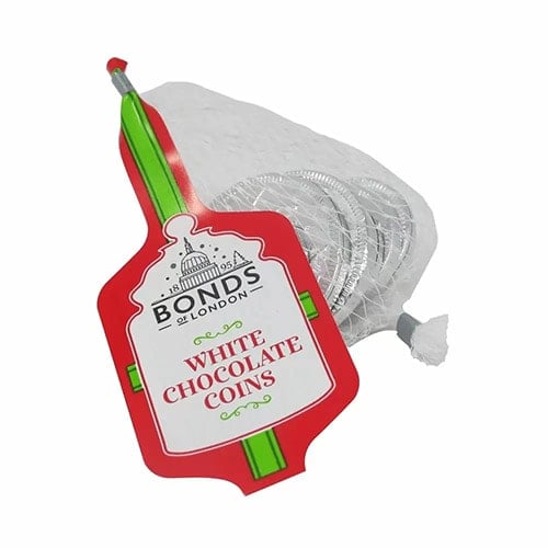 Bonds White Chocolate Silver Coins 60g