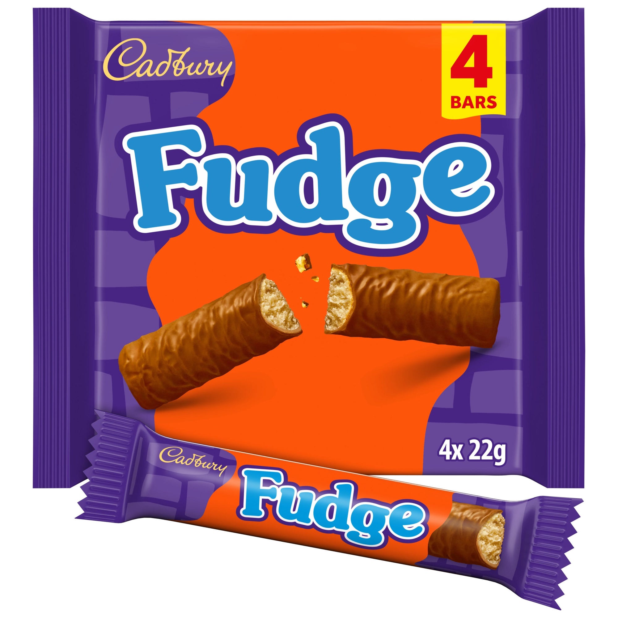 Cadbury Fudge Bar 4 Pack 88g