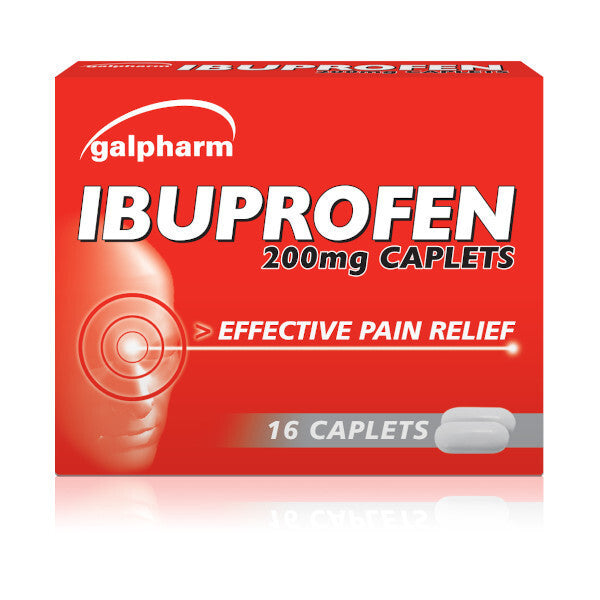 Galpharm Ibuprofen Caplets 200mg 16s