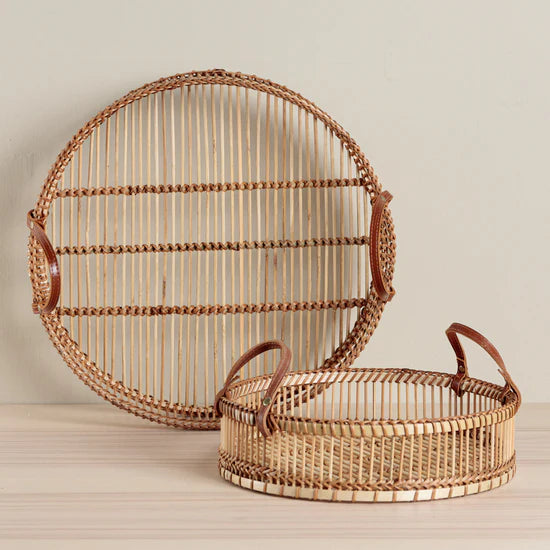 Zulu Bamboo Tray Set of 2