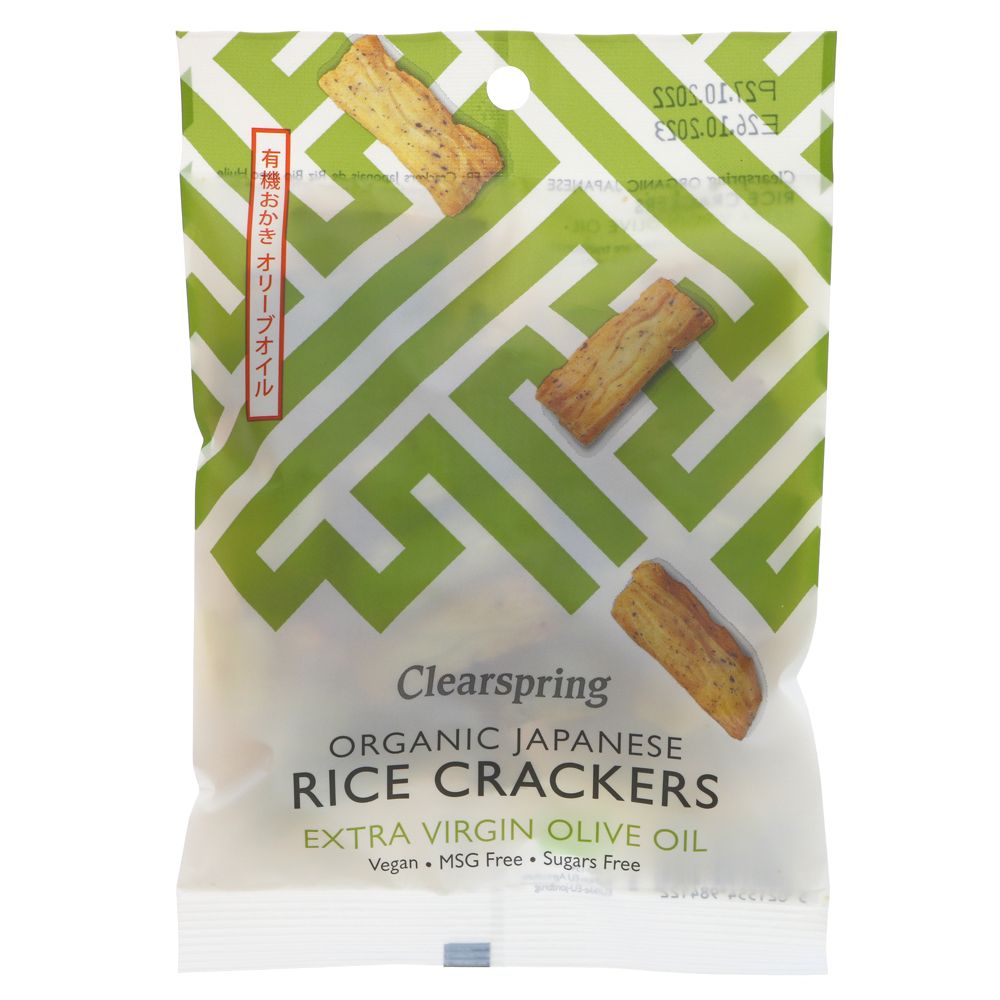 Clearspring Rice Crackers Olive Oil & Salt 50g