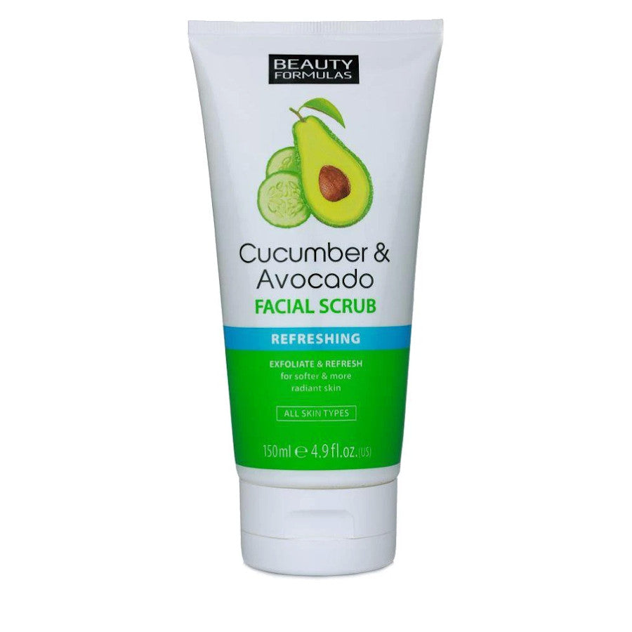 Beauty Formulas Face Scrub 150ml Cuc & Avocado