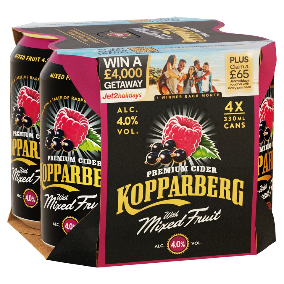 Kopparberg With Mixed Fruits 4 x 330ml 4%