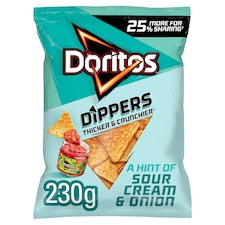 Doritos Dippers Hint Of Sour Cream & Onion 230g