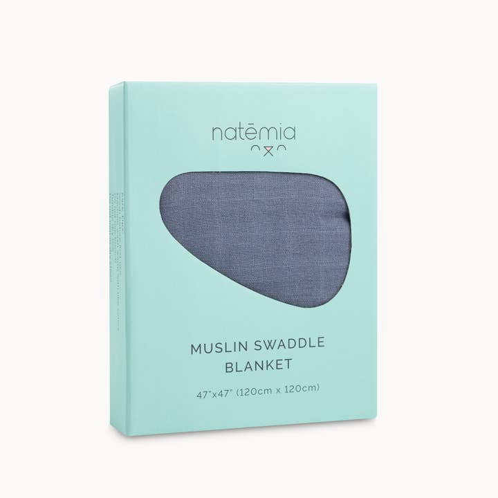 Organic Bamboo Swaddle Blue