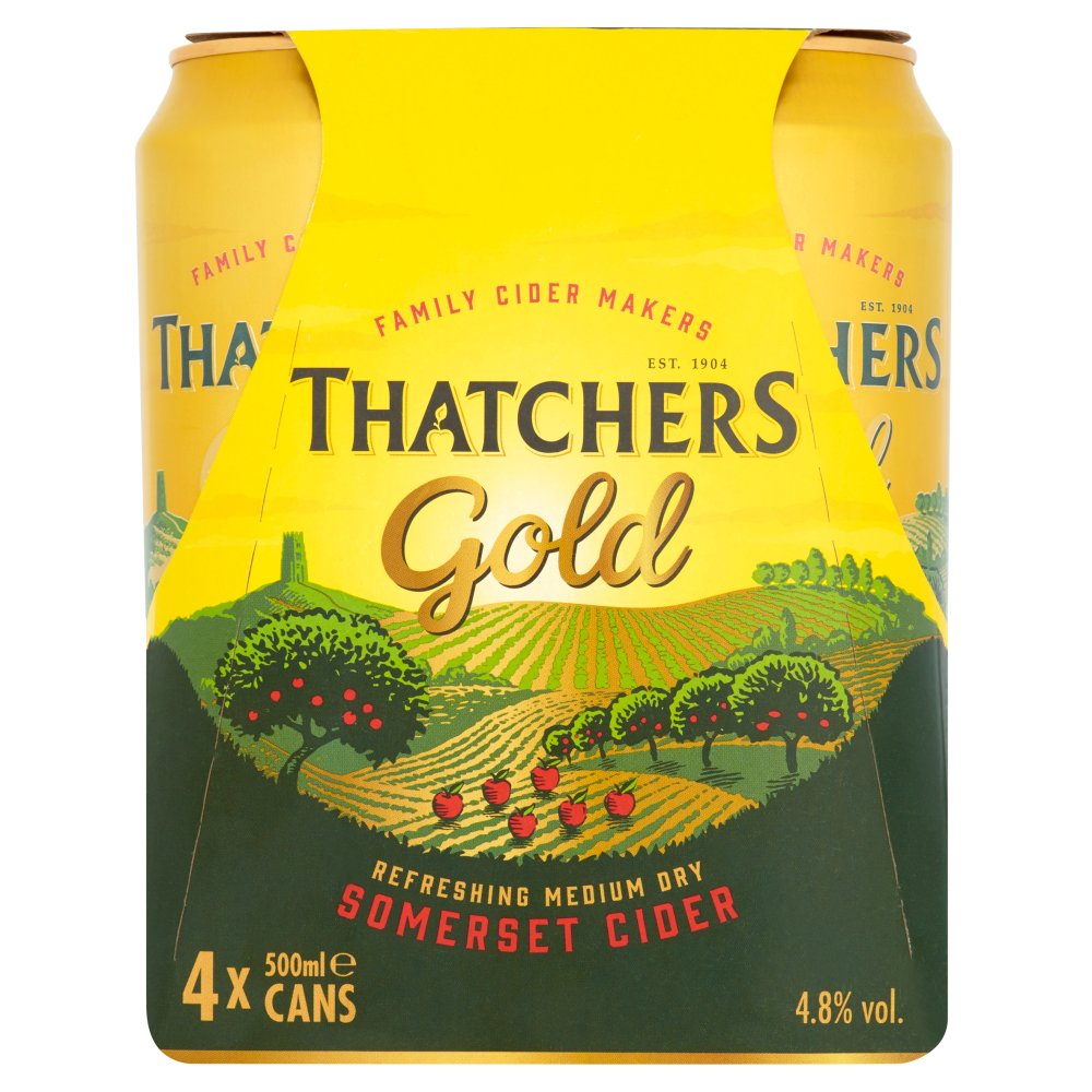Thatchers Gold Cider 4x 500ml