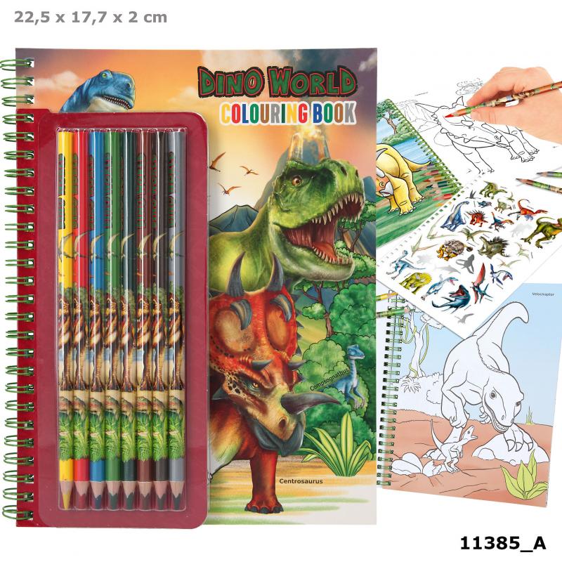 Dino World Colouring Book