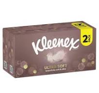 Kleenex Ultra Soft 3ply Twin pack 2x64