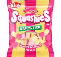 Swizzels Squashies Rhubarb & Custard 120g PMP1.15