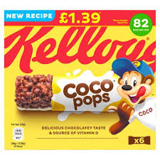 Kellogg's Coco Pops Snack Bars 6pack PMP1.39