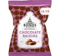 Bonds of London Chocolate Raisins 75g PM 1.25