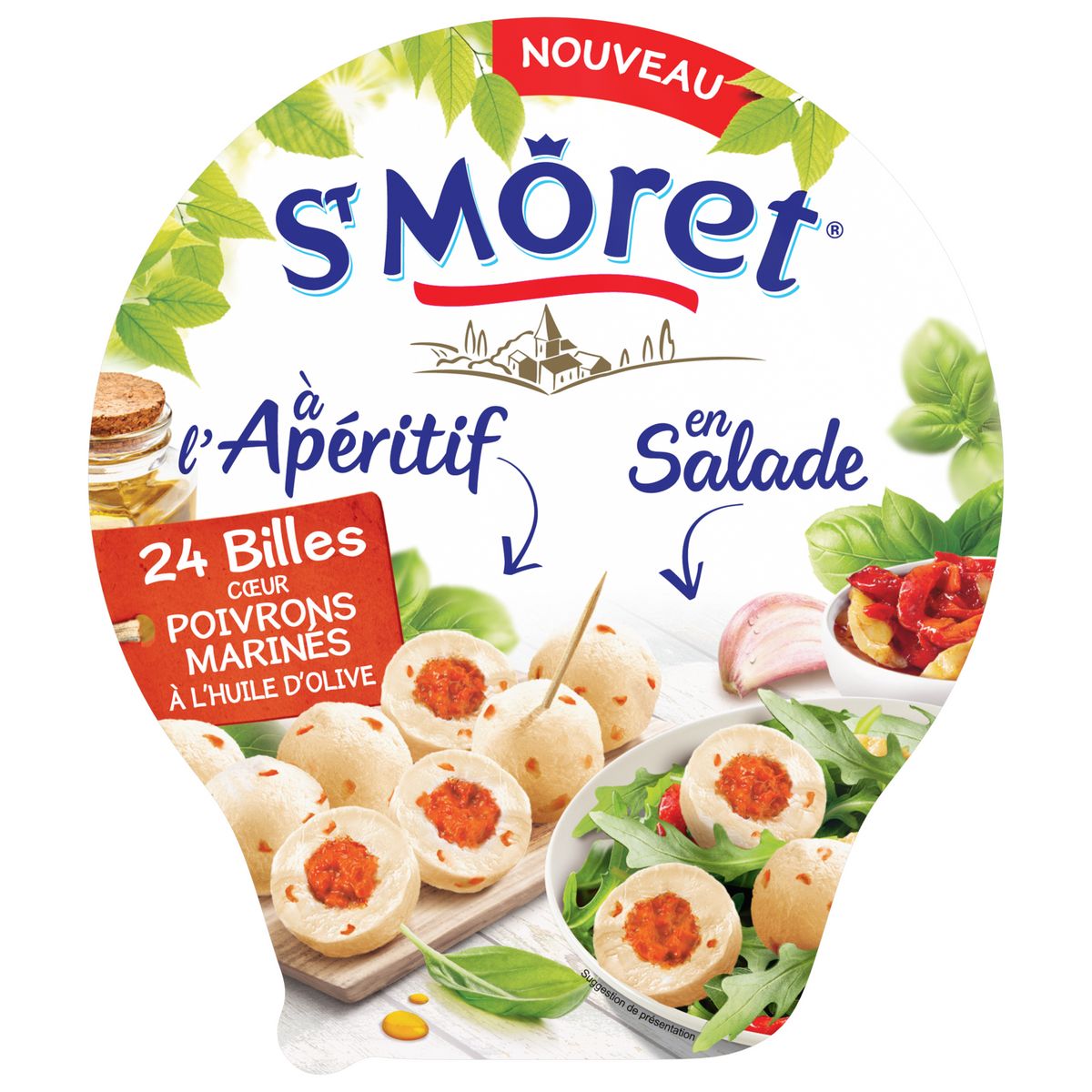 St Moret Cheese Balls with Red Peppers 100g