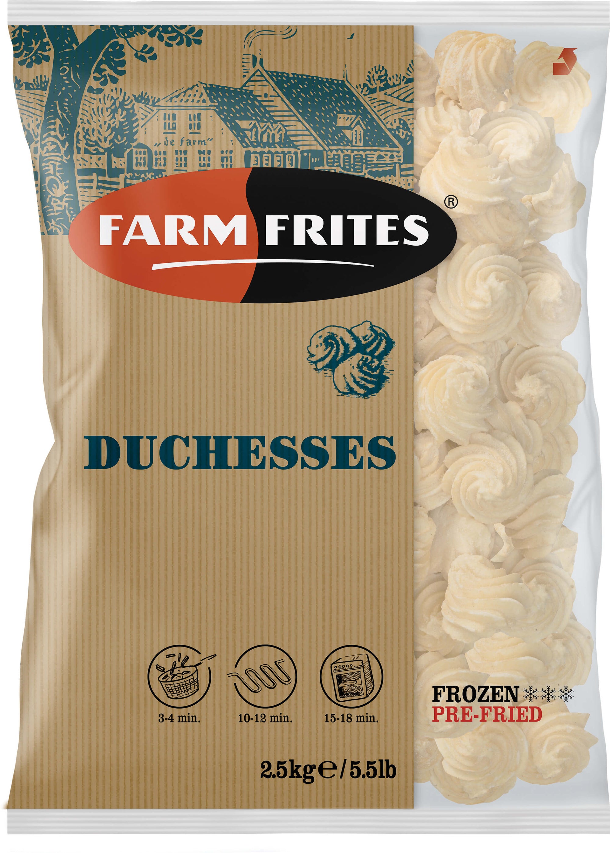 Farm Frites Pommes Duchesse 2.5kg