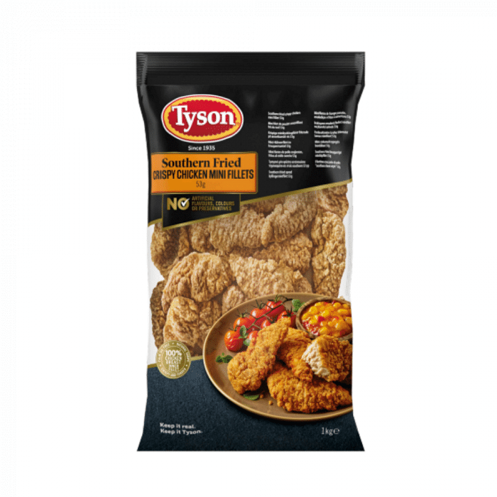 Tyson Southern Fried Crispy Chicken Fillets 1kg