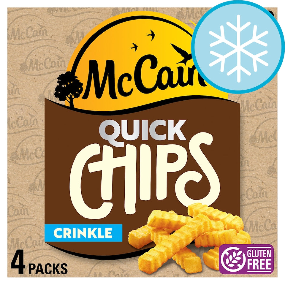 McCain Quick Chips Crinkle Cut 4 x 100g