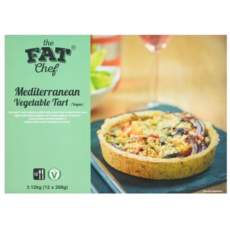 The Fat Chef Mediterranean Veg Tart 260g x 12