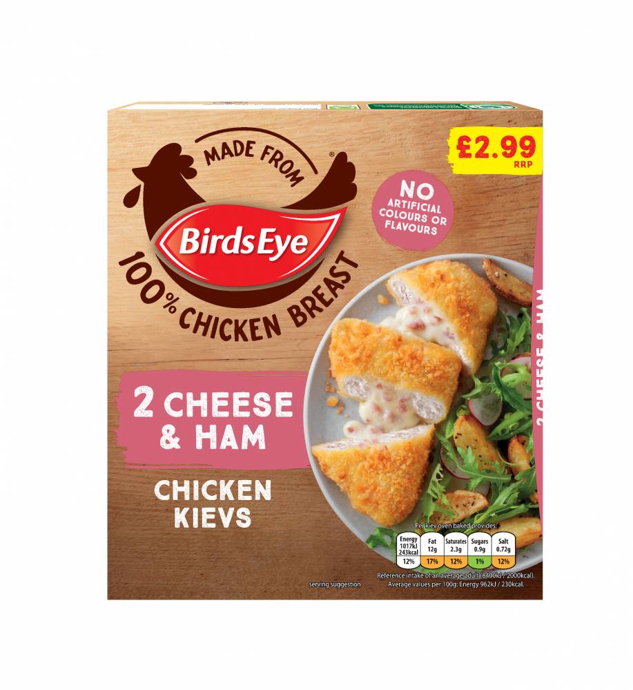 Birds Eye 2 Cheese& Ham Chicken Kievs 204g PM2.99