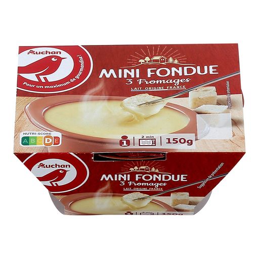 Auchan Mini 3 Cheese Fondue 150g