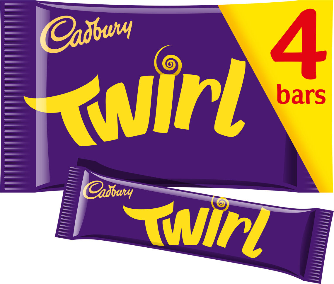 Cadbury Twirl 2 Finger 4 pack 136g