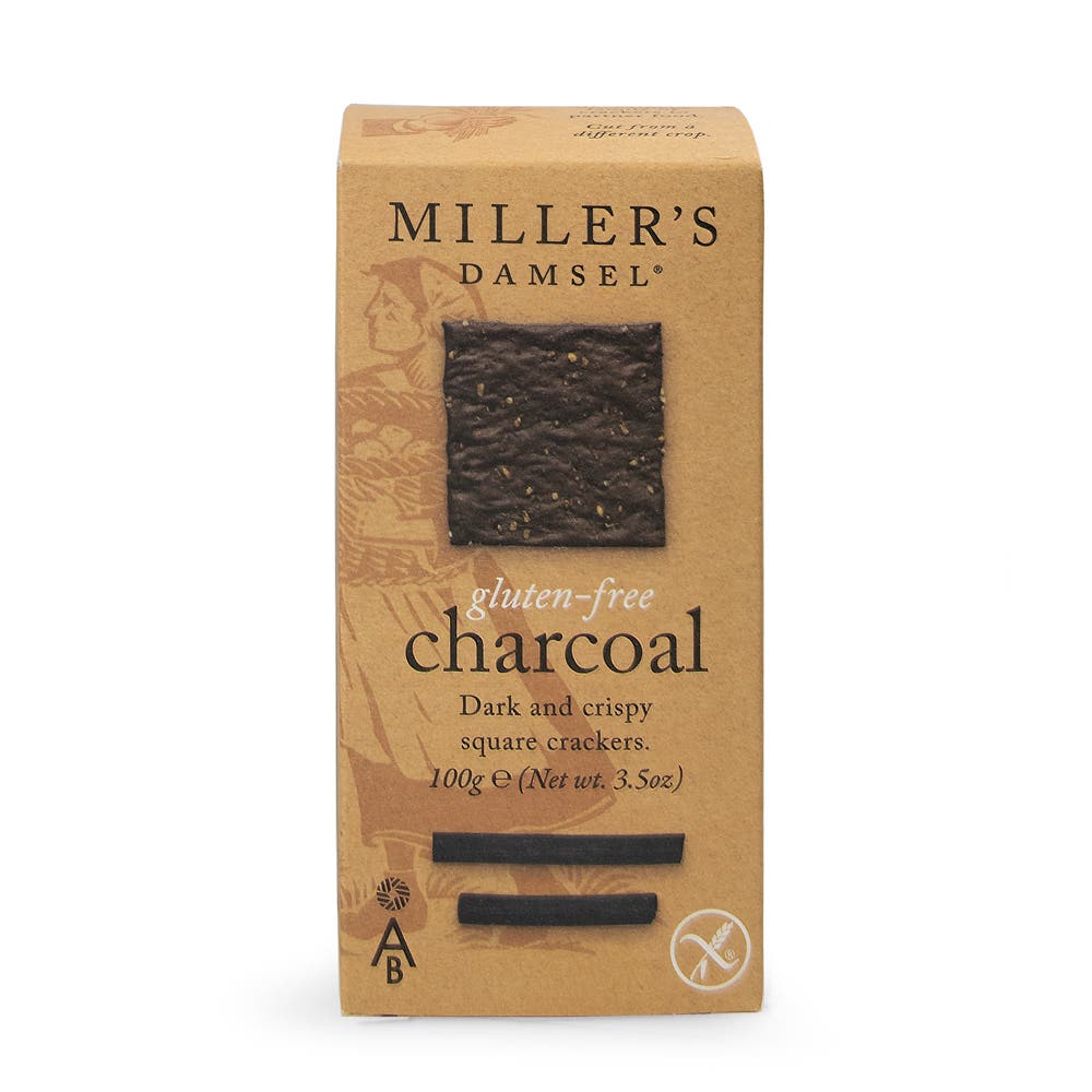 Miller's Damsel Gluten Free Charcoal Wafers 100g
