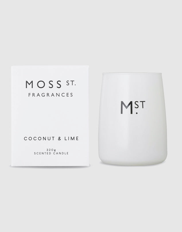 Moss St Coconut & Lime 320g Candle