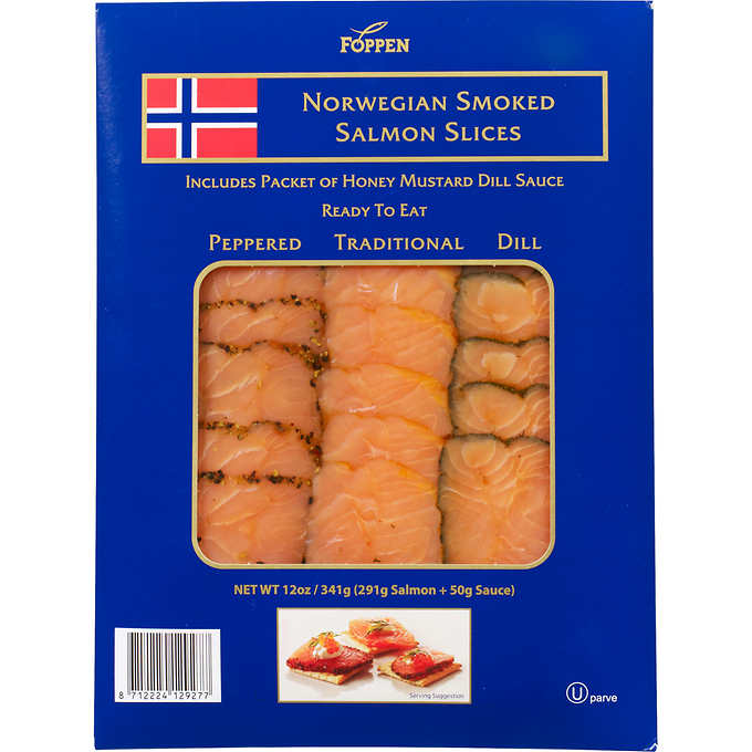 Smoked Norwegian Salmon Slices 341g