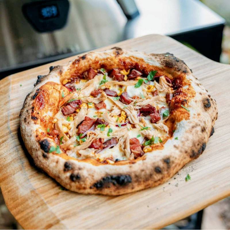 Sourdough Pizza - Difarma (chicken, red onion, sweetcorn, BBQ sauce)