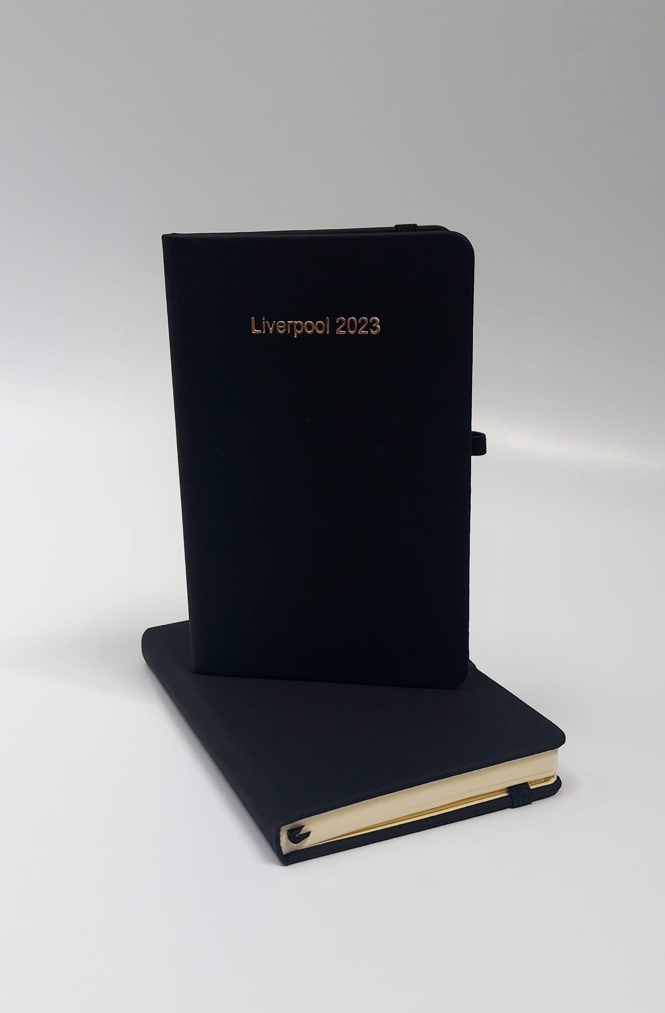 Luxury Black Notebook - foilblocked with 'Stafford 2024'