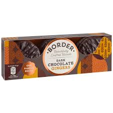 Border Dark Chocolate Ginger Biscuits
