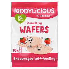 Kiddylicious Strawberry Wafers 10 x 4g