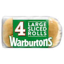 Warburtons Large White Rolls 366g 4pk