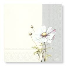 Manor Road  Serviettes 33cm Pastel Petals Pk 20