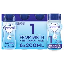 Aptamil Ready To Feed 1 From Birth First Infant Milk 6 x 200ml