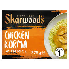 Sharwoods Chicken Korma With Rice 375g