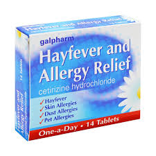 Galpharm Allergy Hayfever Tablets Cetirizine 14p