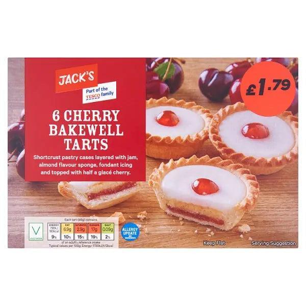 Jack's Cherry Bakewell Tarts 6pack PMP1.79