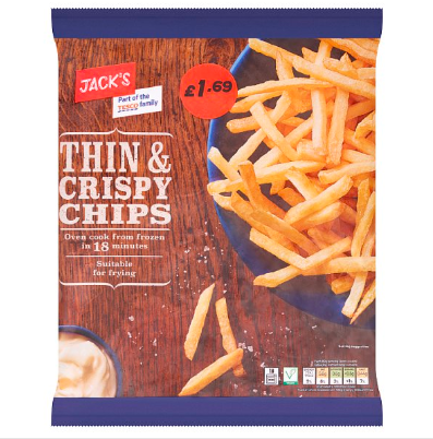 Jack's Thin & Crispy Chips 750g PMP1.69